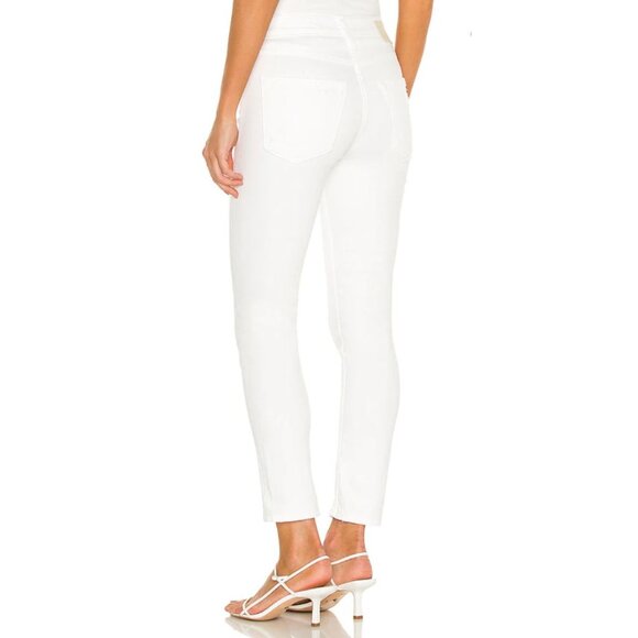 NWT AG Adriano Goldschmied Ex Boyfriend Slim 1 Year Vivid White Jeans-sz 28 - Picture 3 of 14